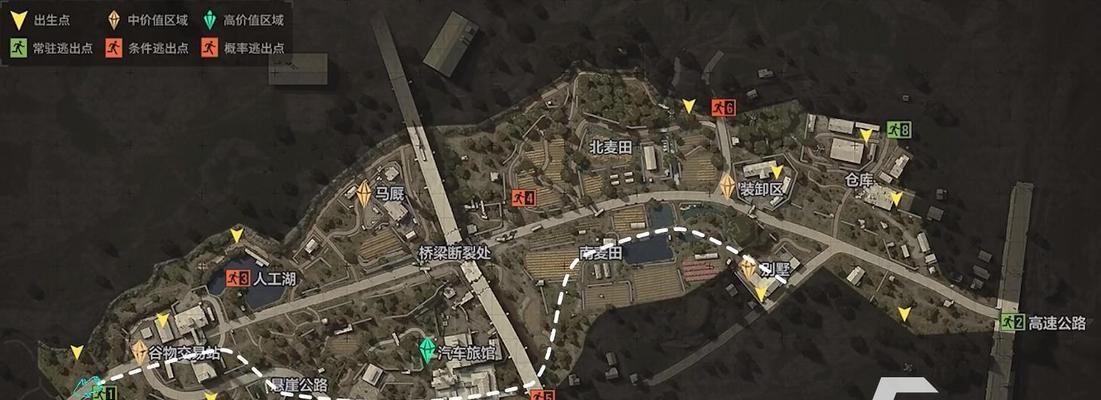 暗区突围山谷保险箱位置在哪里？资源分布图如何查看？